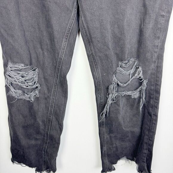 FREE PEOPLE | WE THE FREE Maggie Distressed Straight Black Jeans Women’s Size 31 - Picture 6 of 11